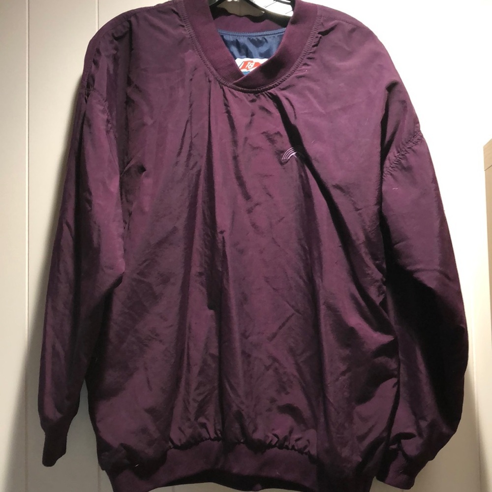 Headwind sun mountain sports v neck windbreaker plum purple L